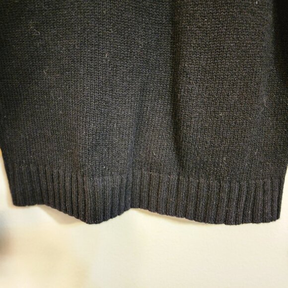 Vintage Lauren Ralph Lauren Gold Dragon Embroidery Sweater LambsWool Women PM - Picture 9 of 14